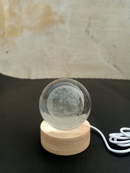 Crystal Moon Lamp