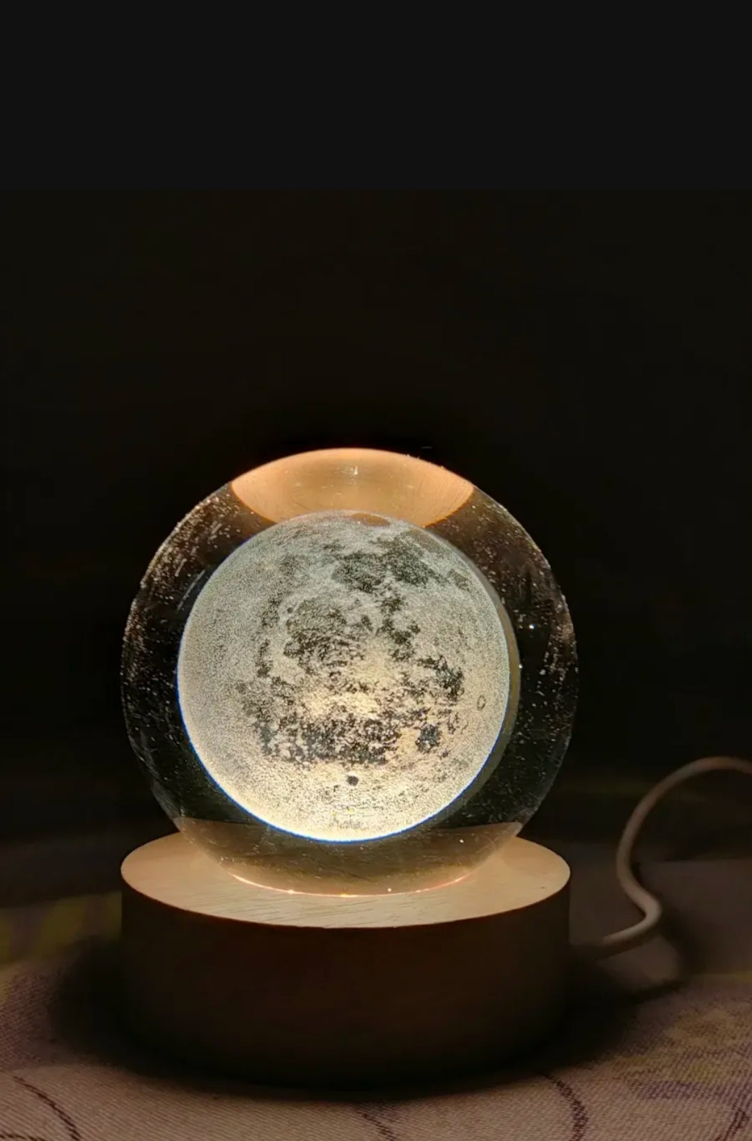 Crystal Moon Lamp